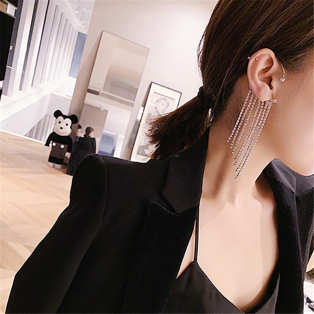 [HCM]Bông tai Bell Mew treo vành tai dãy đá chuẩn sang chảnh BT54