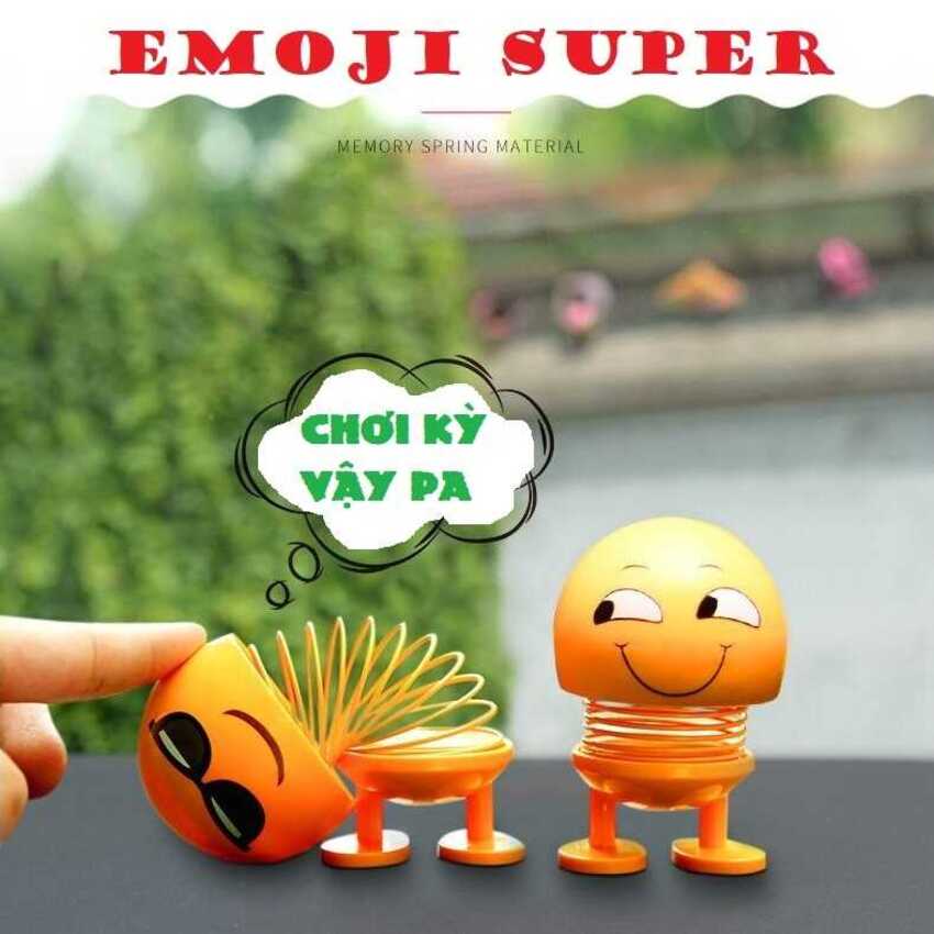 Thú Nhún Emoji lò xo ngộ nghĩnh (combo 10 con mẫu khác nhau) – Thú Nhún Lò Xo trang trí xe nhà cửa - Đồ Chơi Giảm Stress sau ngày dài làm việc