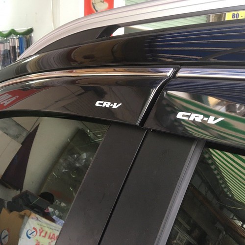 Bộ vè che mưa chỉ mạ xe crv 2019-2020-2021-2022
