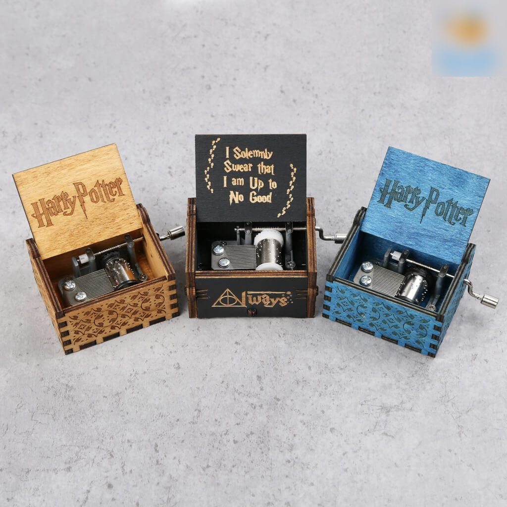 Hộp Nhạc Phim Harry Potter - Hộp Nhạc Gỗ Quay Tay Cơ Cổ Điển & Mini (hop nhac phim harry potter - hop nhac go quay tay co co dien & mini)