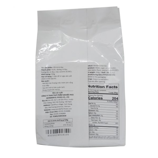 [HCM]Cốt Trà Bí Đao Wonderful 600GR