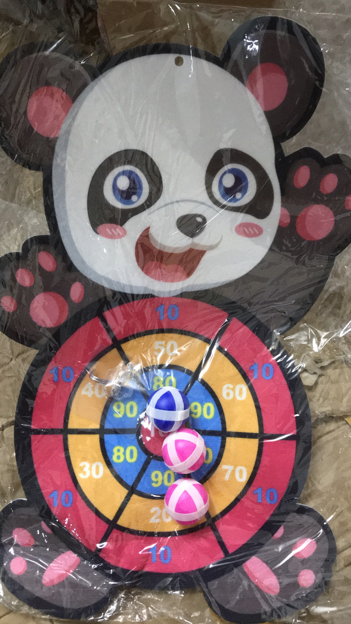 [HCM]Đồ Chơi Bảng Ném Bóng Gai Hình Thú Mẫu Hoạt Hình Dễ Thương