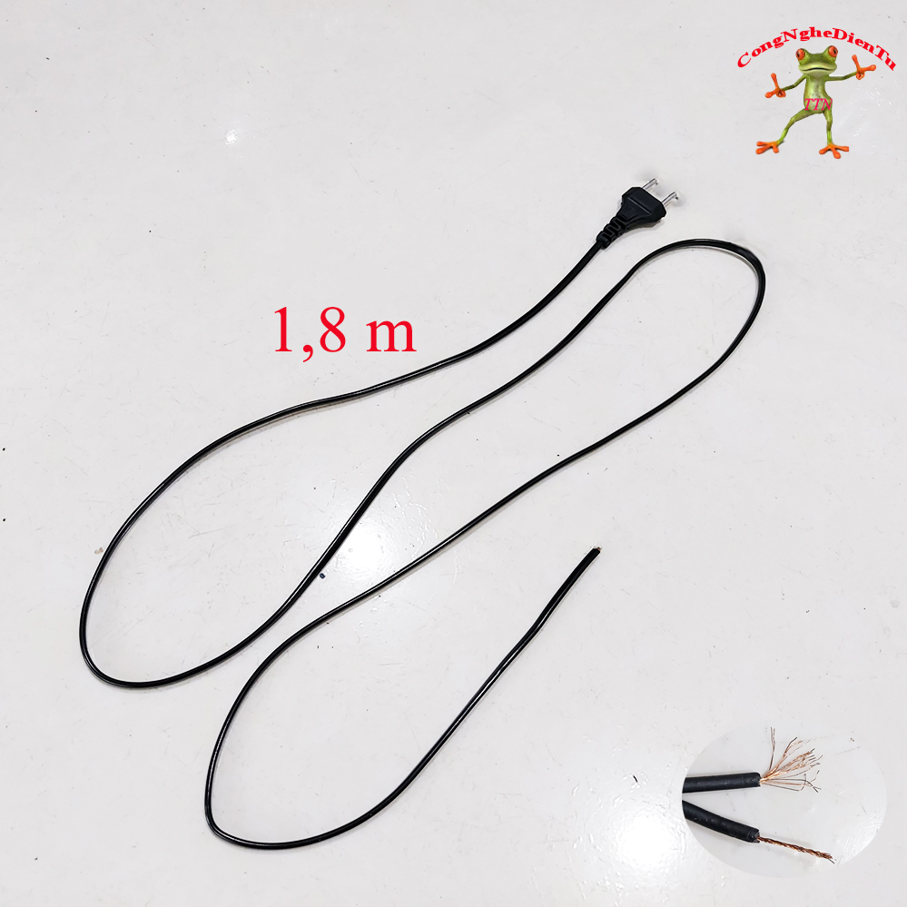 Dây điện kèm phích cắm dài 1m8 100w