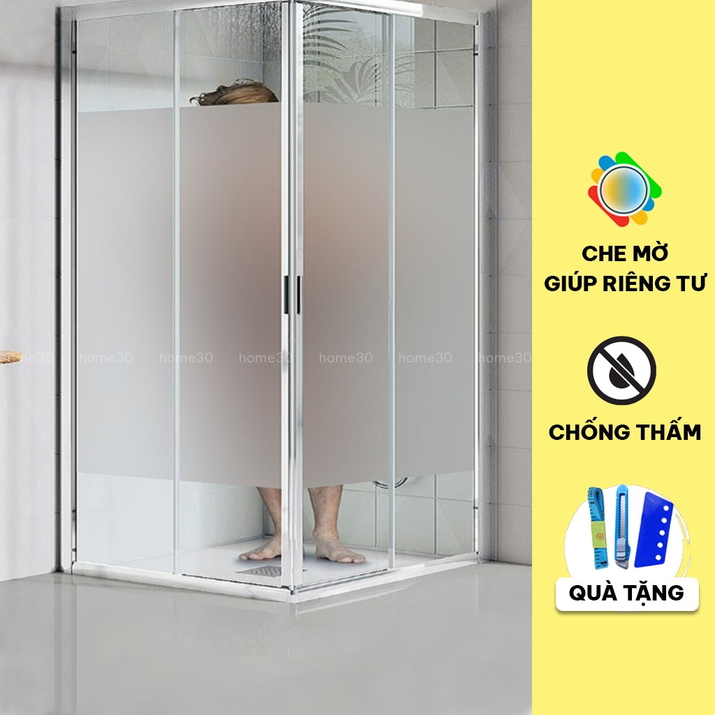 Decal dán kính mờ văn phòng, giấy dán mờ kính cửa sổ cửa kính nhà tắm cửa ra vào 1.2mx0.5m