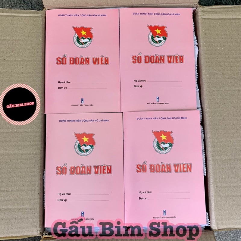 Sổ đoàn viên m - có tem hàng chính hãng - giá bìa 10k - 48 trang