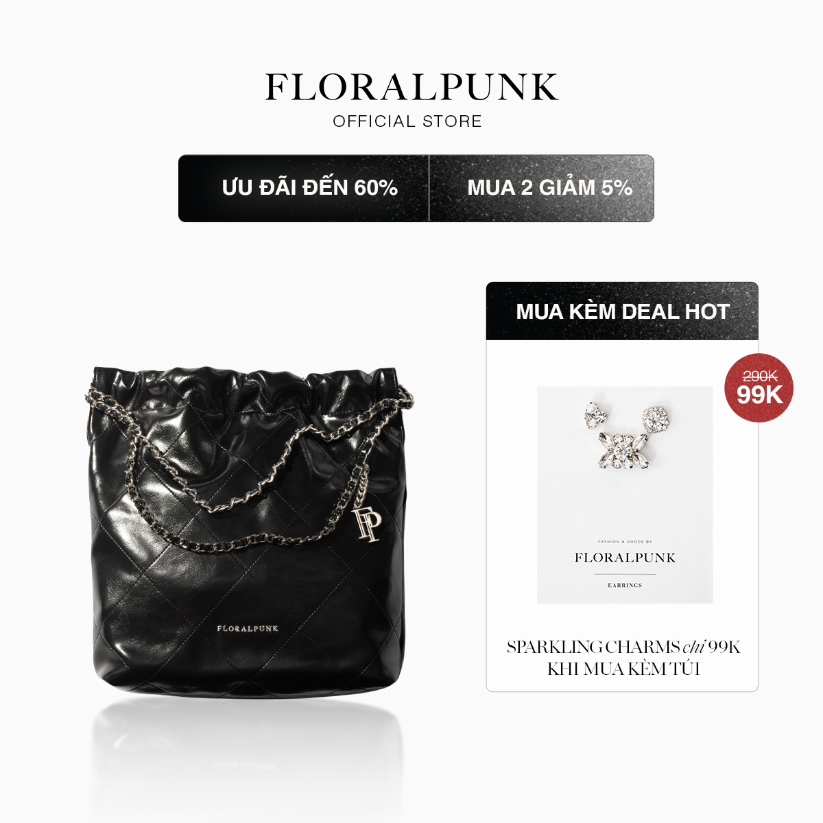 Túi xách Floralpunk Brooklyn Shopper - Quilted
