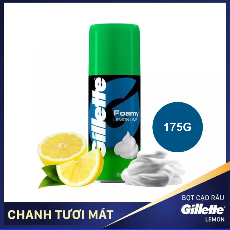 Bọt cạo râu Gillette Hương Chanh 175g
