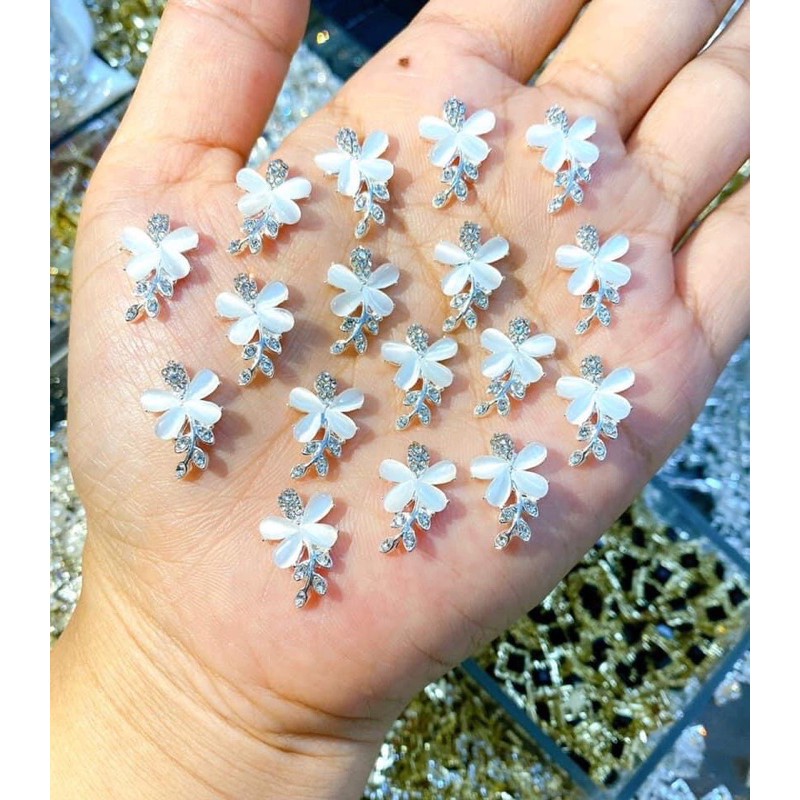 Charm Ngọc hoa lá hoa bột giá sỉ