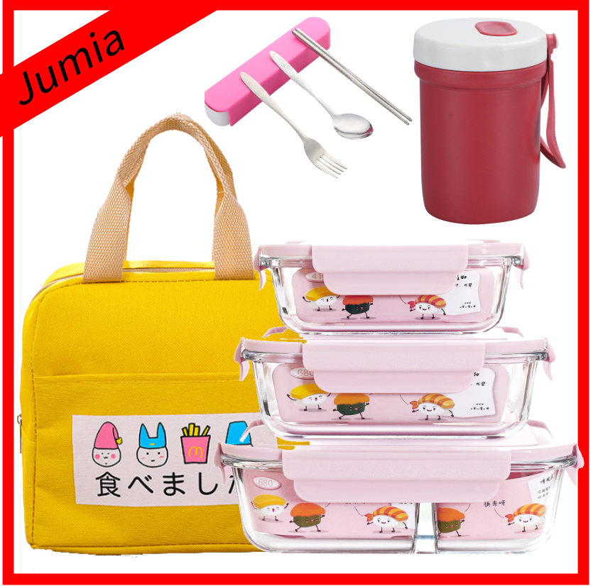 Combo 2 hộp cơm văn phòng hộp cơm chia ngăn,hộp cơm giữ nhiệt 680ml&1000ml