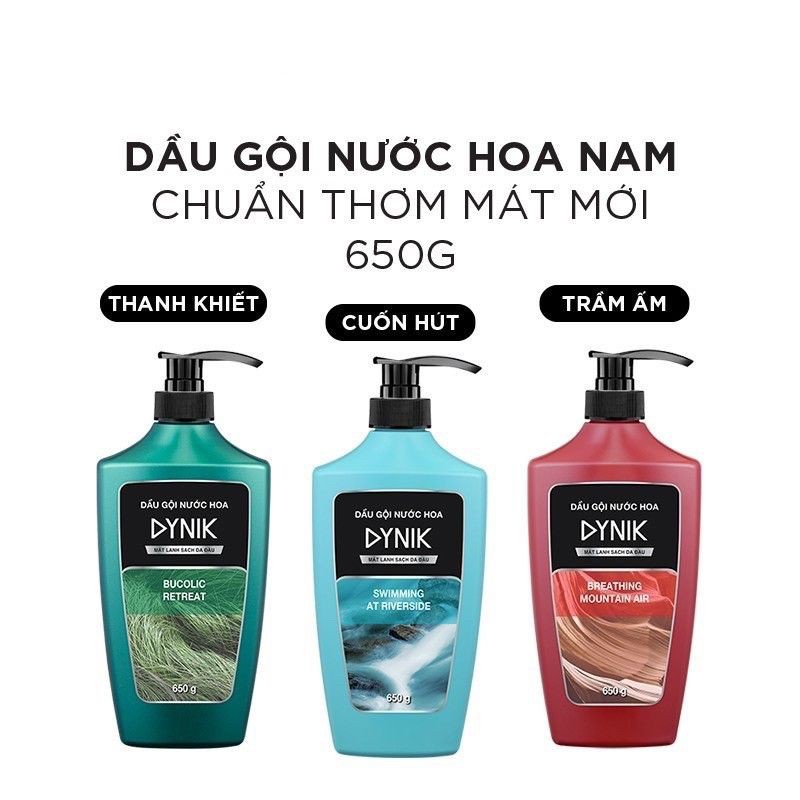 Dầu gội nước hoa nam dynik 650g