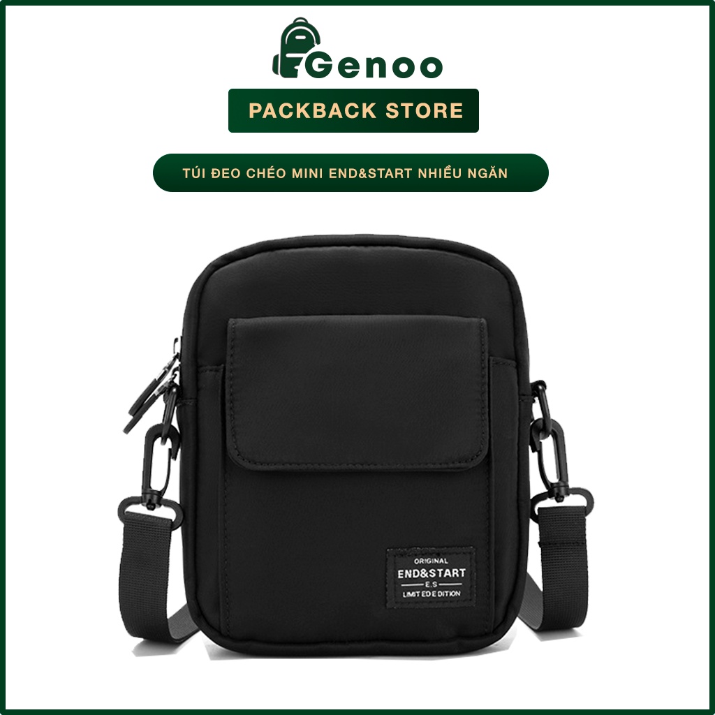 Túi đeo chéo messenger minibag thời trang cao cấp không thấm nước chính hãng e.s gn012 - genbag