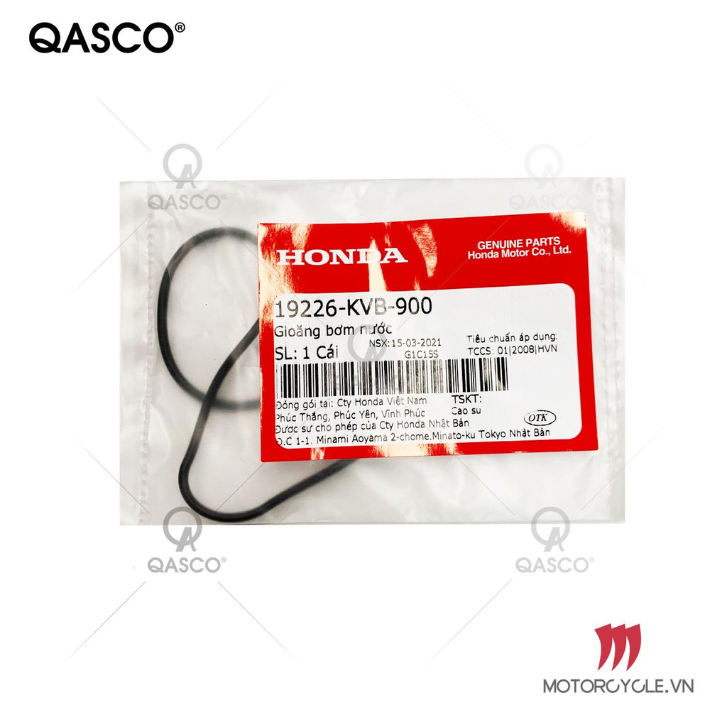 Gioăng bơm nước honda air blade 110 / click qasco