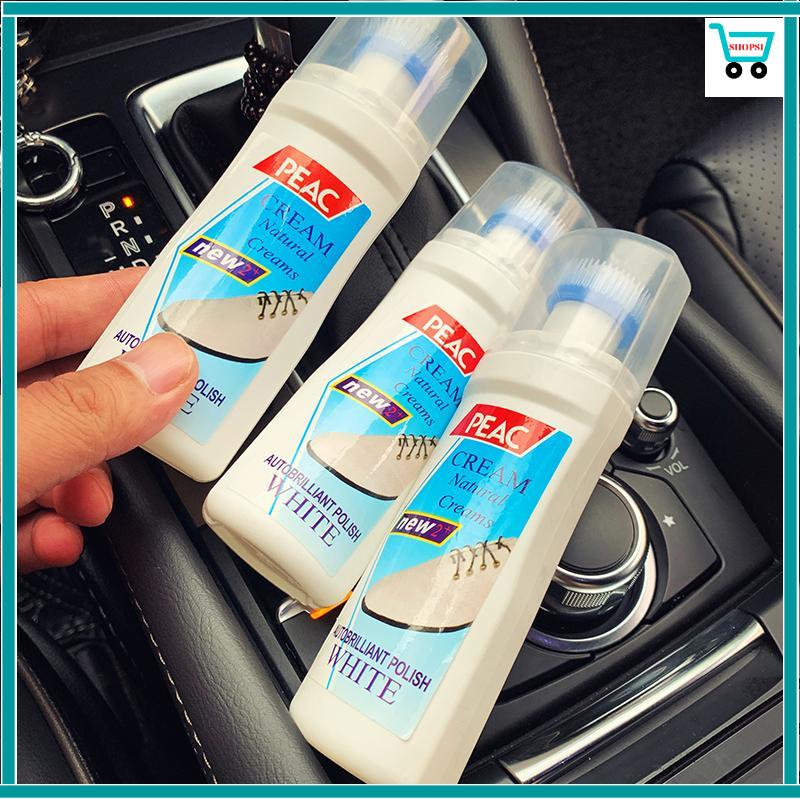 [COMBO 2 LỌ] Chai lọ Tẩy Trắng Giày Plac Có Chổi Đầu-Lọ Nước lau giày tẩy trắng Plac đa năng (100ml)