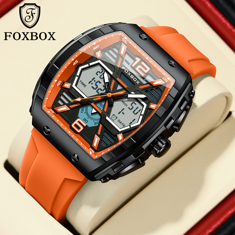 LIGE đồng hồ thuỵ sỹ automatic năng sáng chống nước đồng hồ cho nam giới đồng hồ thể thao đồng hồ cơ+ Hộp miễn phí