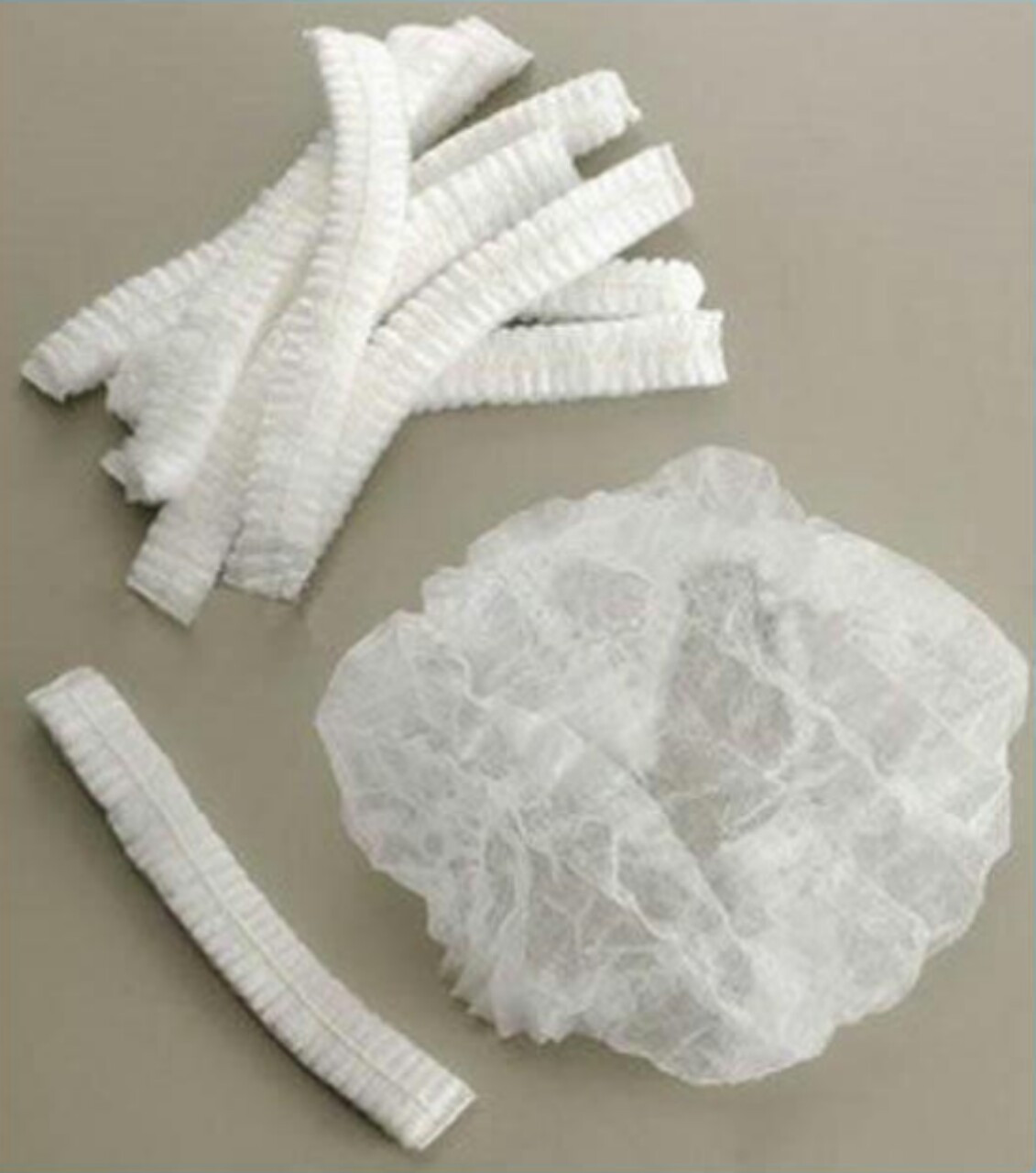 Mũ trùm đầu con sâu màu trắng hoặc xanh ( bịch 100 chiếc )