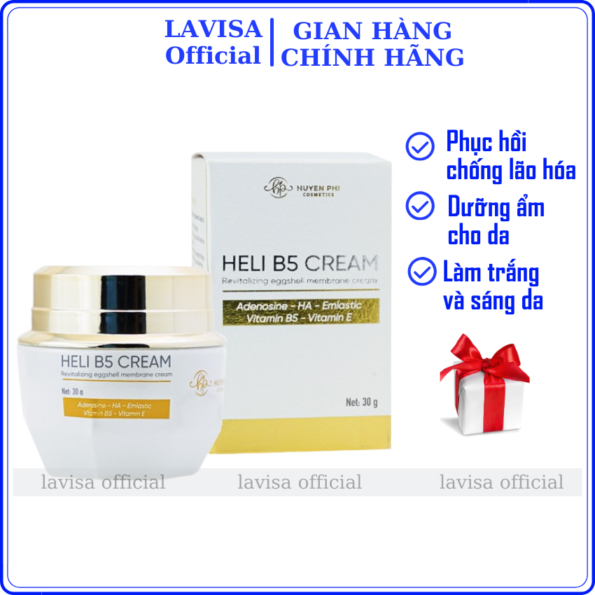 Kem phục hồi Heli B5 Huyền Phi retinol 0.5% tái tạo chống lão hóa cấp ẩm dưỡng trắng da chuyên sâu