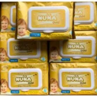 Thùng 24 gói khăn ướt nuna gold loại 100 miếng/gói