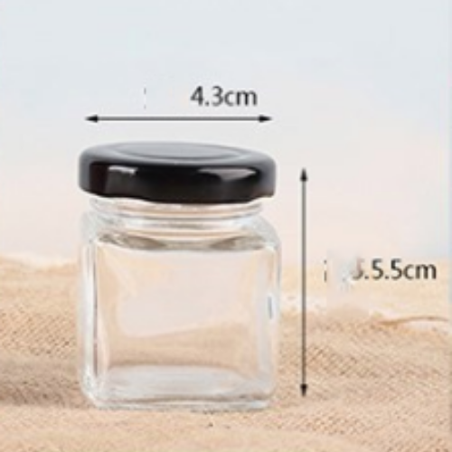 HỦ THUỶ TINH HÌNH VUÔNG 50ML COMBO 10 CÁI