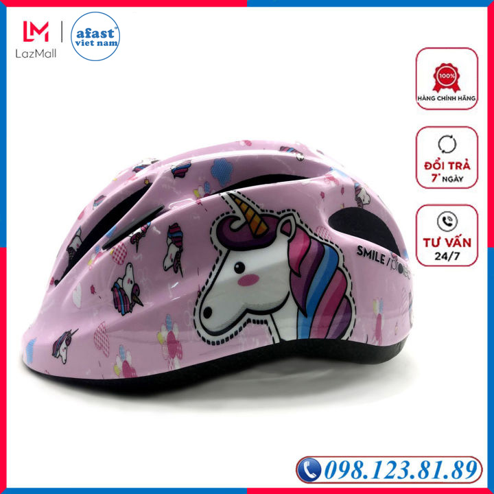 Mũ bảo hiểm xe đạp trẻ em Protec Smile (WT - 024) Disney ngựa Pegasus thần thoại, được thiết kế và kiểm định theo tiêu chuẩn Châu Âu - Afast Việt Nam