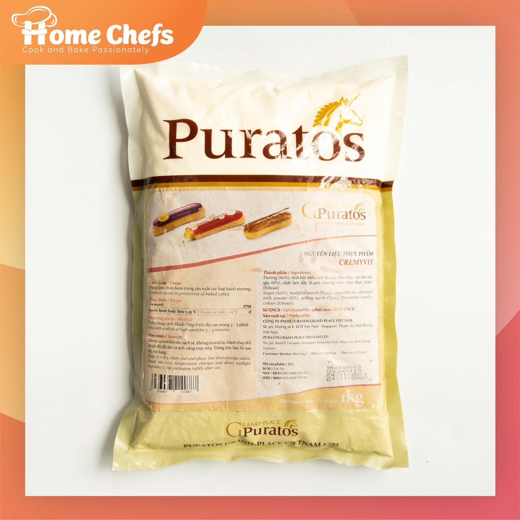 Nhân su kem puratos 1kg