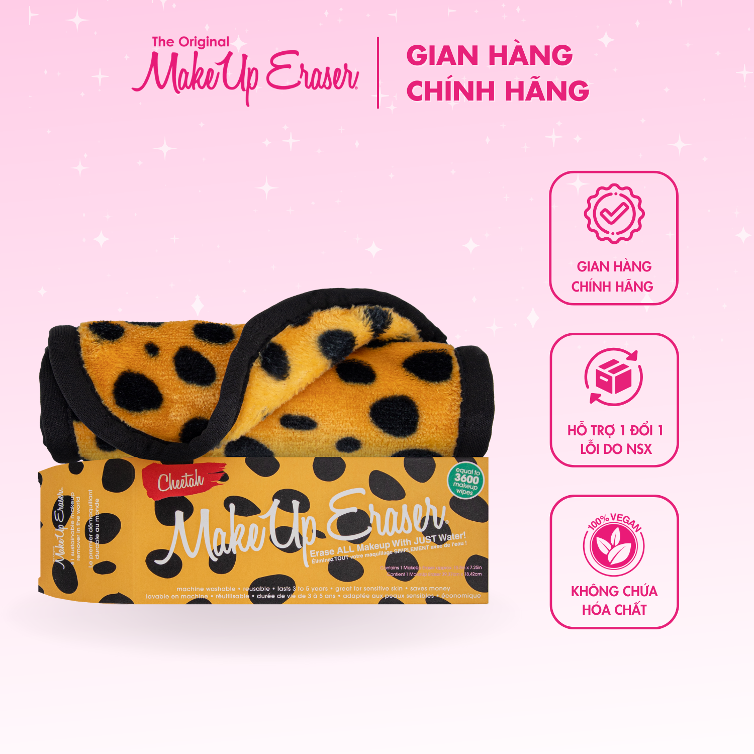 Khăn tẩy trang MakeUp Eraser Cheetah Print