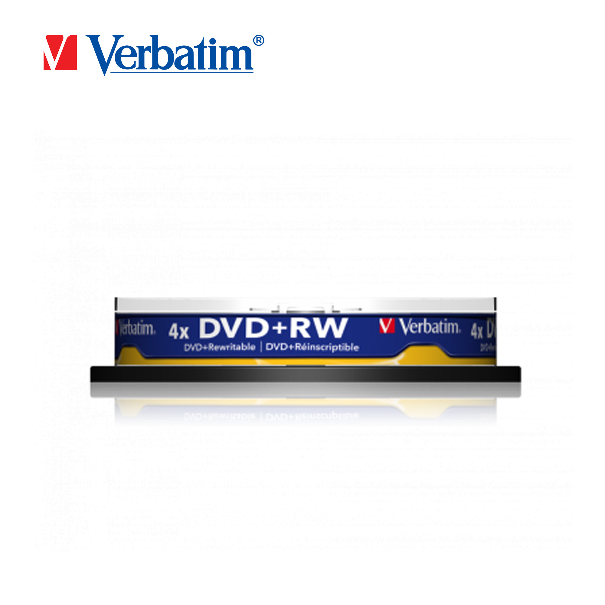 Đĩa verbatim dvd+rw 4.7gb 4x 10pk spindle
