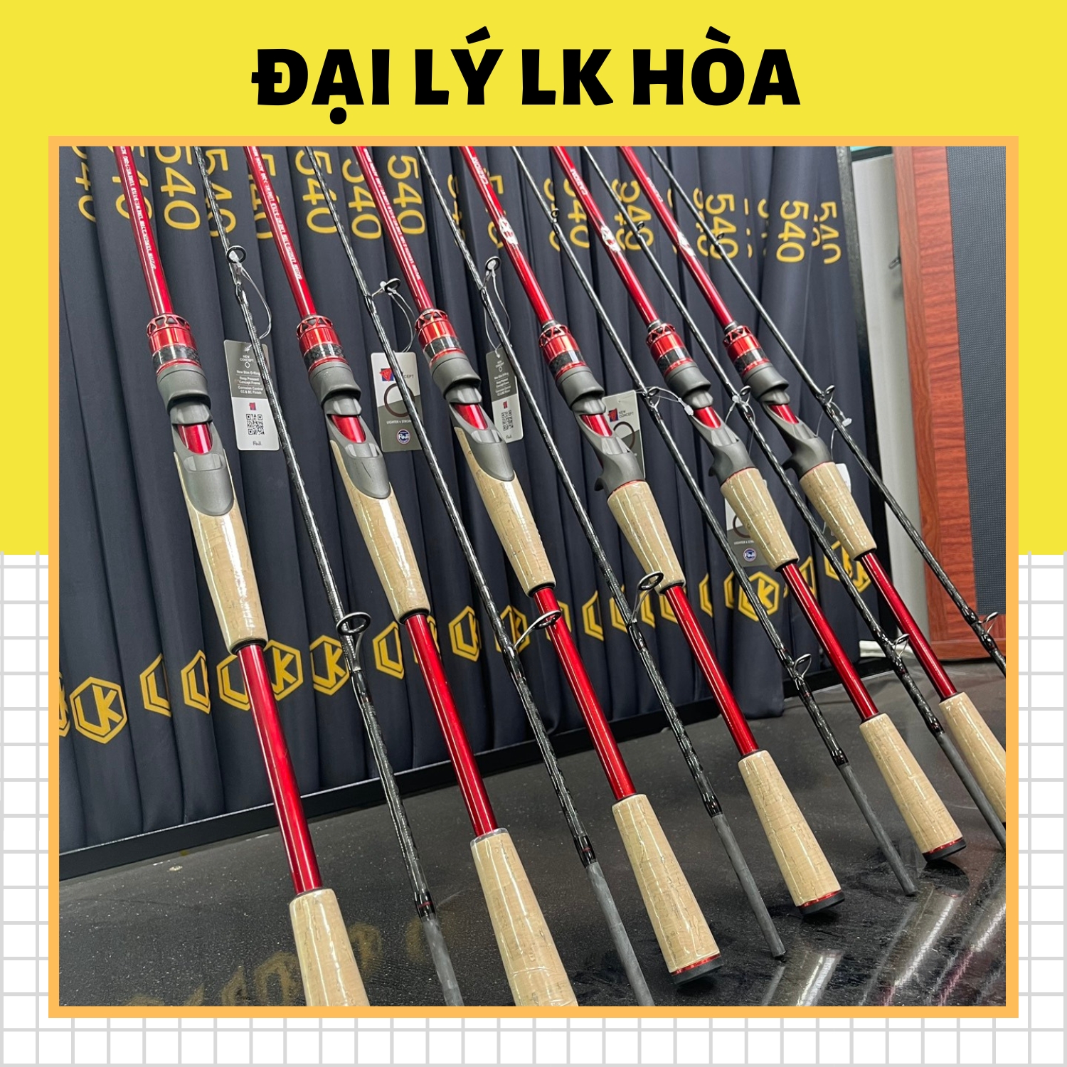 Cần Chuyên Lure LK Hòa 2m1 tải khỏe, trọng lượng nhẹ, khoen Fuji chính hãng
