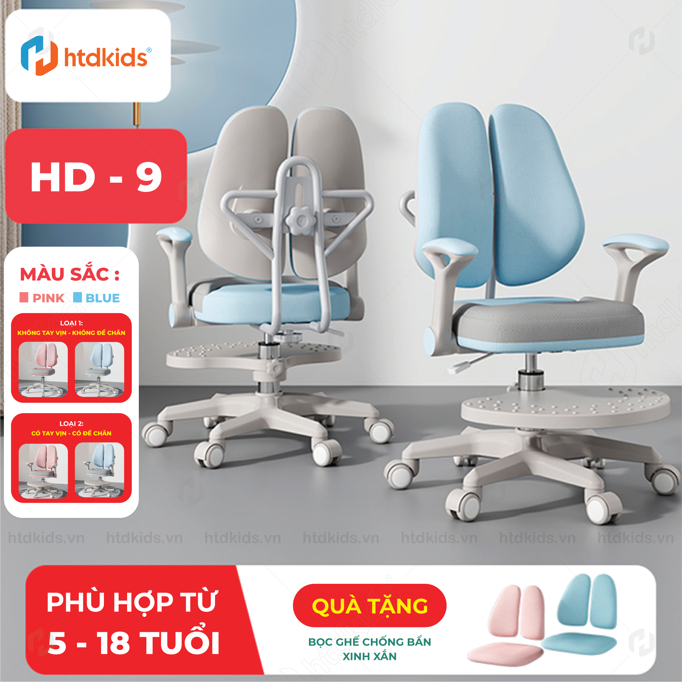 Ghế ngồi học chống gù Ergonomic bảo vệ cột sống - Nuôi dưỡng một thói quen ngồi chuẩn khoa học ngay từ khi còn nhỏ