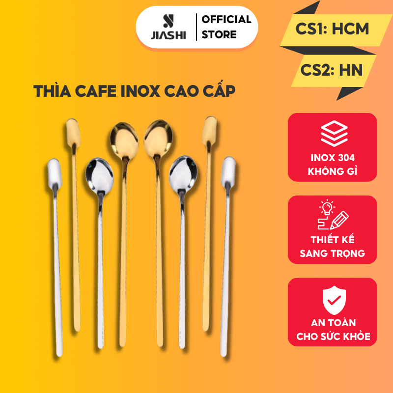 Thìa cafe, muỗng cafe, thìa uống trà, inox 304 cao cấp chống gỉ mạ vàng sang trọng, tinh tế, thìa dùng cho mọi gia đình MTC04