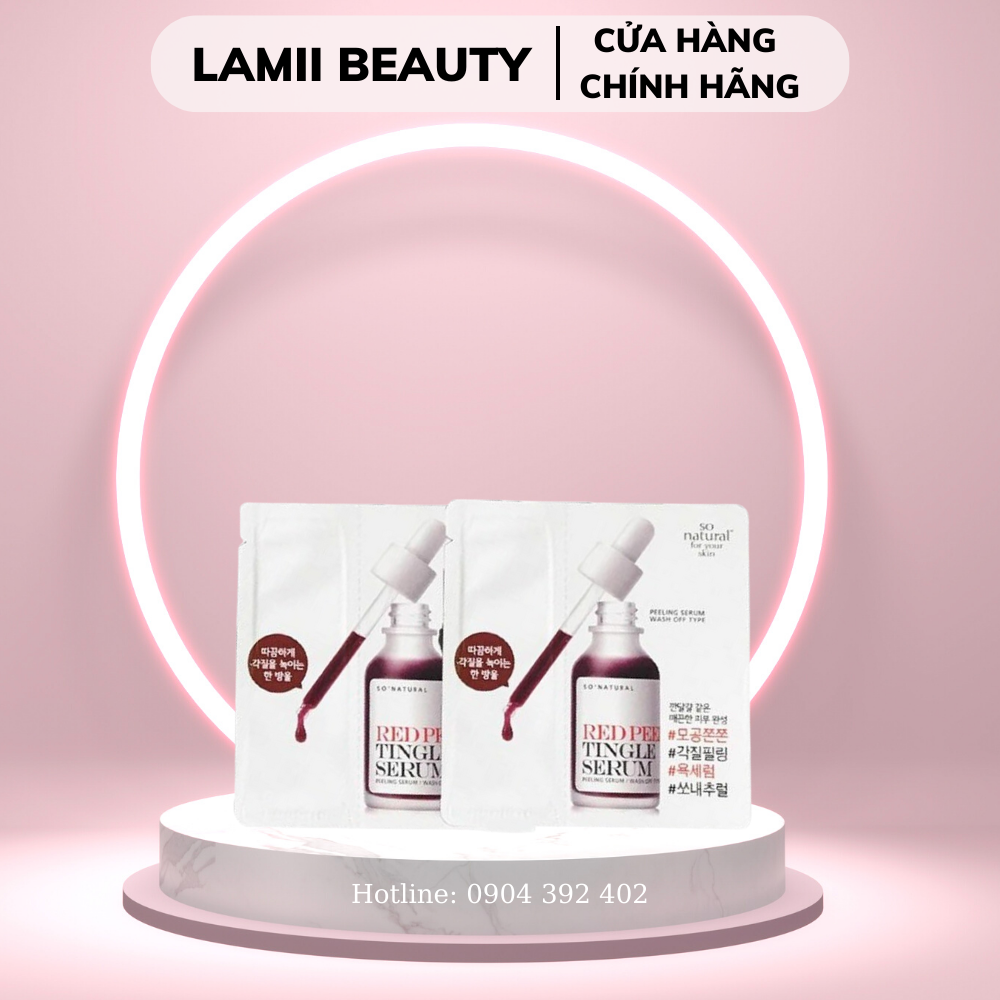 Tinh chất RED PEEL TINGLE SERUM BY SO NATURAL - LAMII BEAUTY