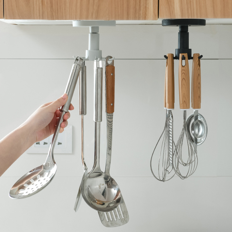 Móc Dán Tường Treo Đồ Nhà Bếp 6 Móc Siêu Chắc