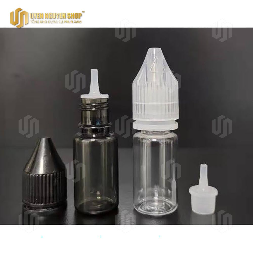 Lọ nhựa 10ml chiết mực xăm DCPX Uyên Nguyễn