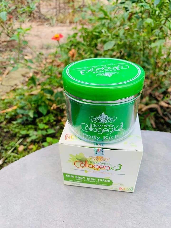 Body kích trắng collagen x3 Giáng Kiều 200gr