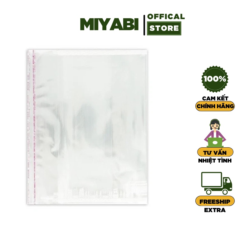 Bọc vở nilon trong suốt a4 - 1 tập / 10 bọc - bọc vở trong suốt cho bé - miyabi store