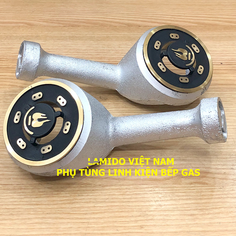 Combo 2 bộ ống điếu đầu đốt bếp gas gang đúc mâm chia lửa đồng ms01 43-78mm l họng bếp l - fujishi - phụ kiện bếp ga