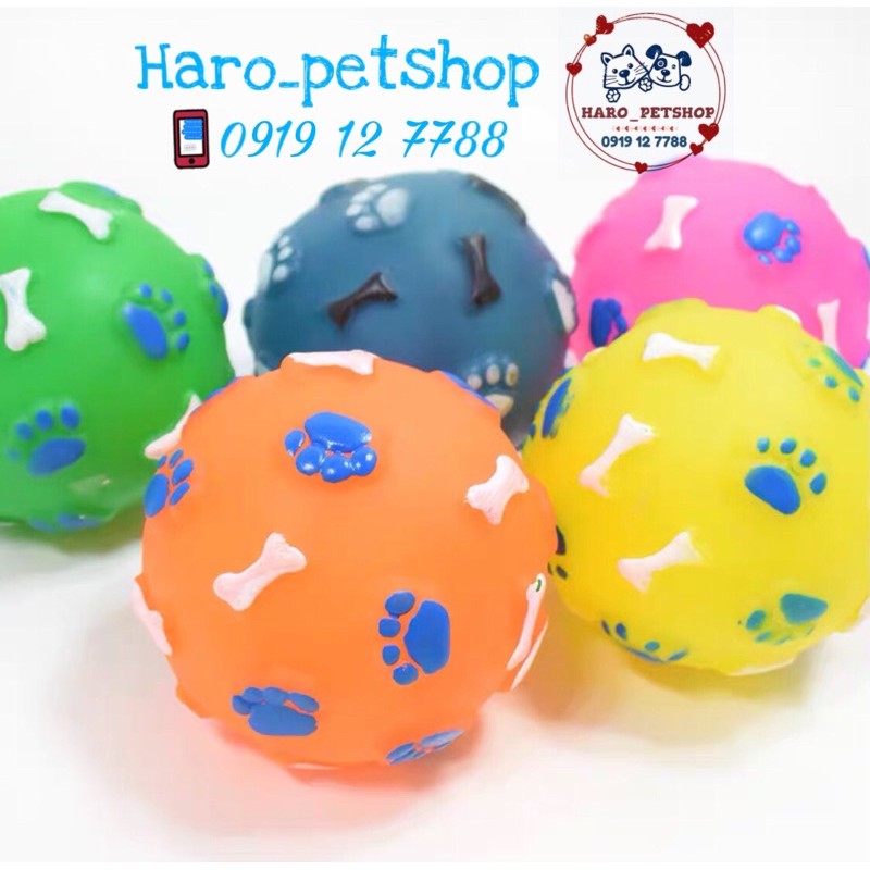 [HCM]Bóng cao su đồ chơi cho chó mèo - đồ chơi cao su cho chó đa dạng kích cỡ chất lượng đảm bảo và cam kết hàng như mô tả