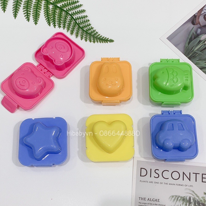 Khuôn cơm bento cho bé set 6 cái