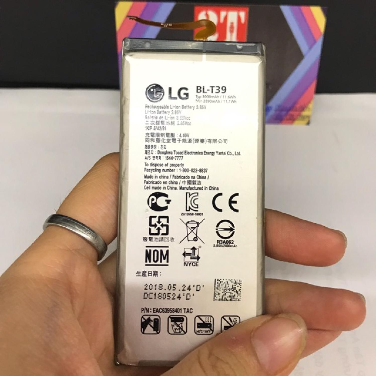 Pin lg g7 chính hãng, mã pin bl-t39, dung lượng 3000mah