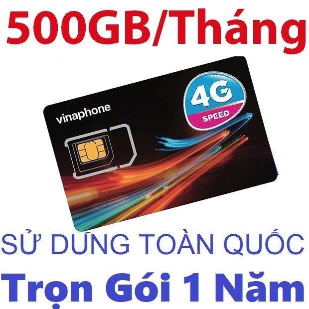 Sim 4G Vinaphone U1500 Miễn Phí 12 Tháng Tặng 500GB Ngày + Miễn Phí Nội