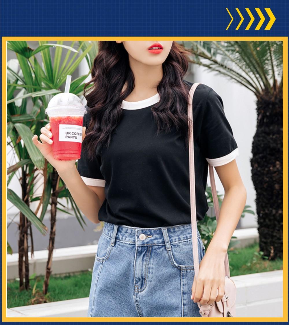 [HCM]AP18 - Áo thun nữ thời trang chất thun cotton 100%. Phù hợp làm đồ mặc nhà đồ đi chơi dạo phố. Áo phông nữ thời trang - Thời trang Macmot