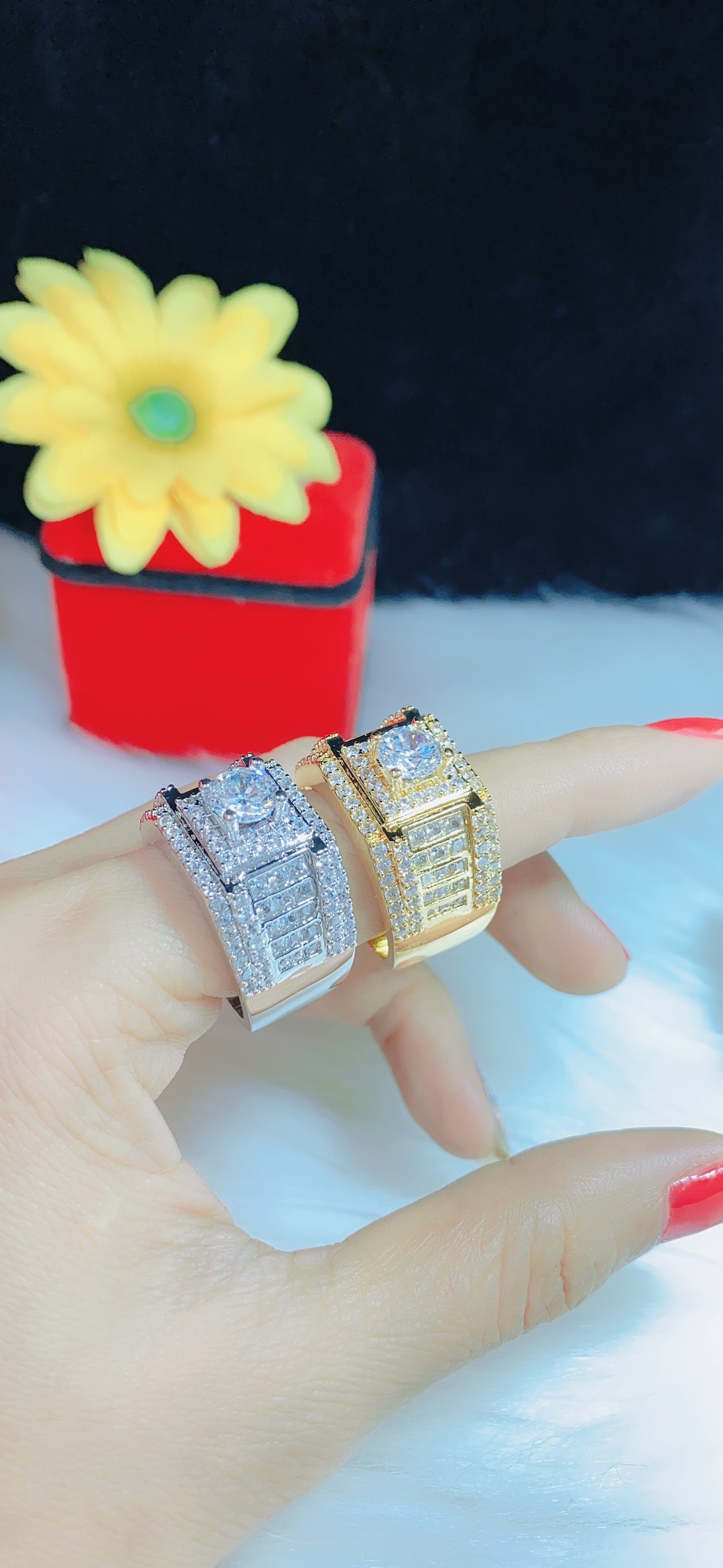 [ Nhẫn Nam Cao Cấp, Chất Liệu Bên Trong Lõi Bạc Thái Vĩnh Viễn Không Đen ] Givishop - N170555 - Thiết Kế Phù Hợp Mọi Lứa Tuổi - nhẫn kiểu nữ vàng 18k, nhẫn cưới vàng trắng, nhẫn vàng, mẫu nhẫn vàng tây nữ đẹp, nhẫn vàng đô