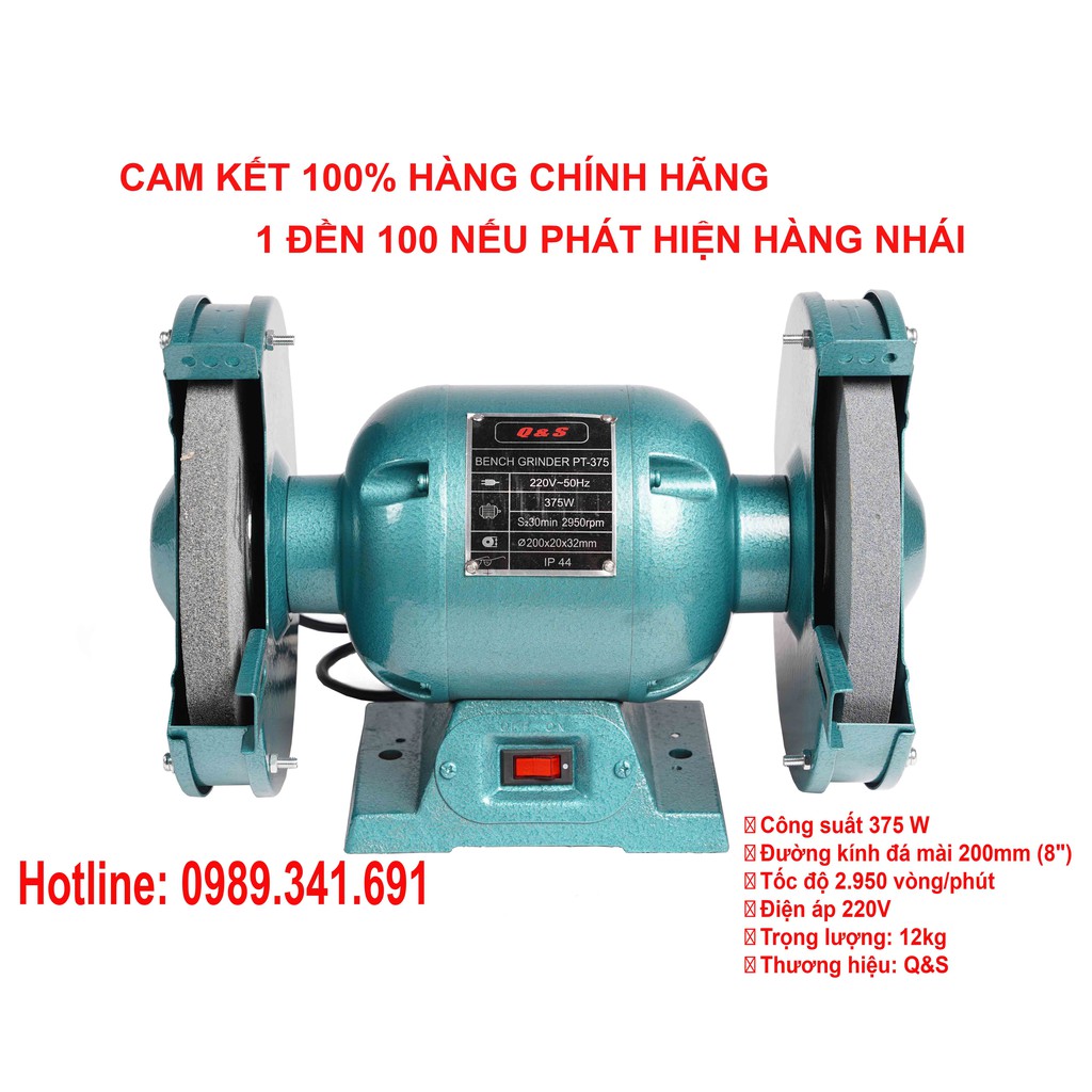 Máy Mài Cố Định 2 đá  QS - PT375