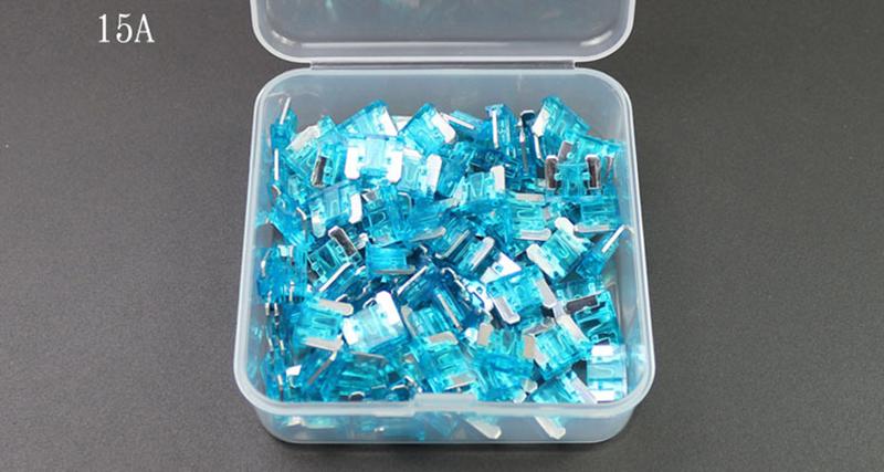 Cầu chì cỡ M 19x18mm loại 15A chân ngắn  dùng trong xe Oto/Xe máy Bộ 10 cái  ( Chân ngắn) THU NHUNG SHOP