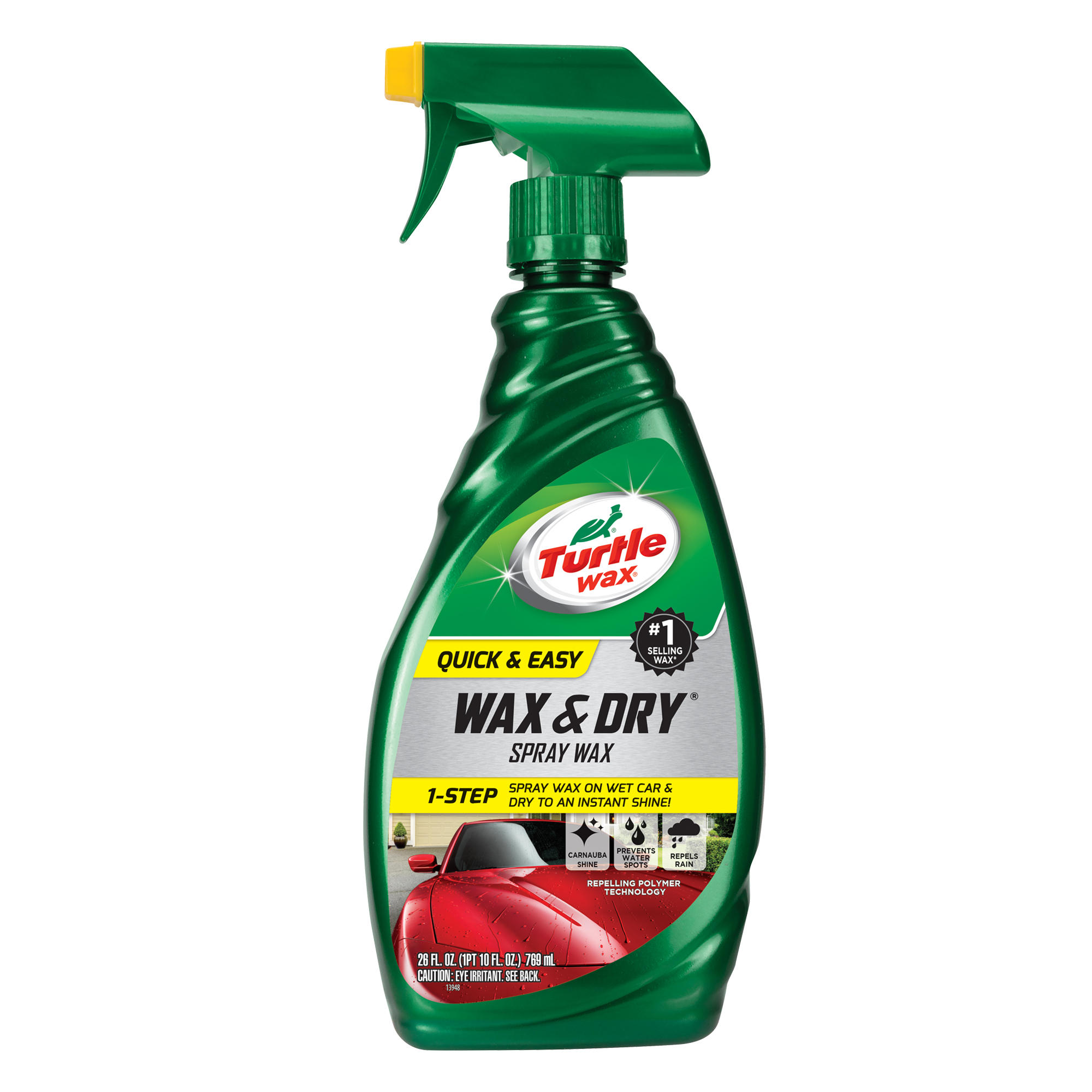 Chai xịt làm bóng sơn, chống nước turtle wax wax & dry 26oz - 759ml - made in usa