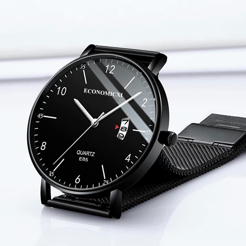 Đồng hồ nam chính hãng ECONOMICXI DHCN03 chống nước Original Design dây thép lụa thời trang cao cấp chạy kim gió (mẫu mới nhất) 1
