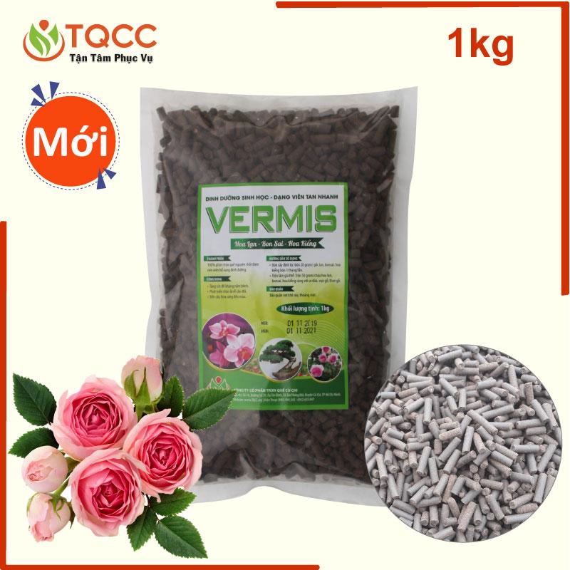 [HCM]Phân trùn quế tan nhanh cho cây hoa hồng Vermis-land gói 1kg