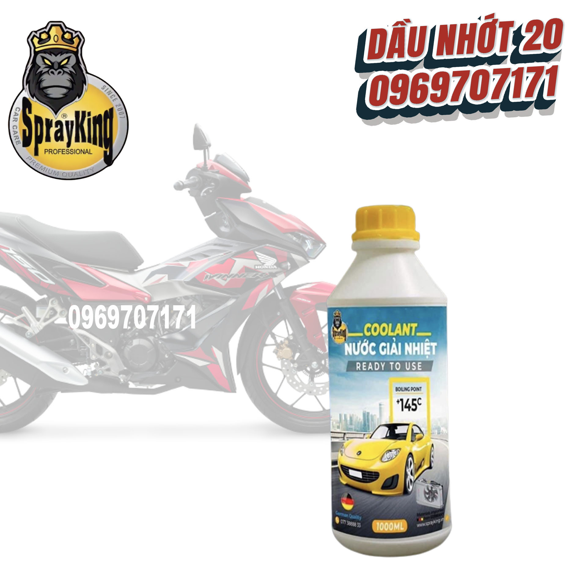 Nước làm mát, nước giải nhiệt chai 1lit sprayking