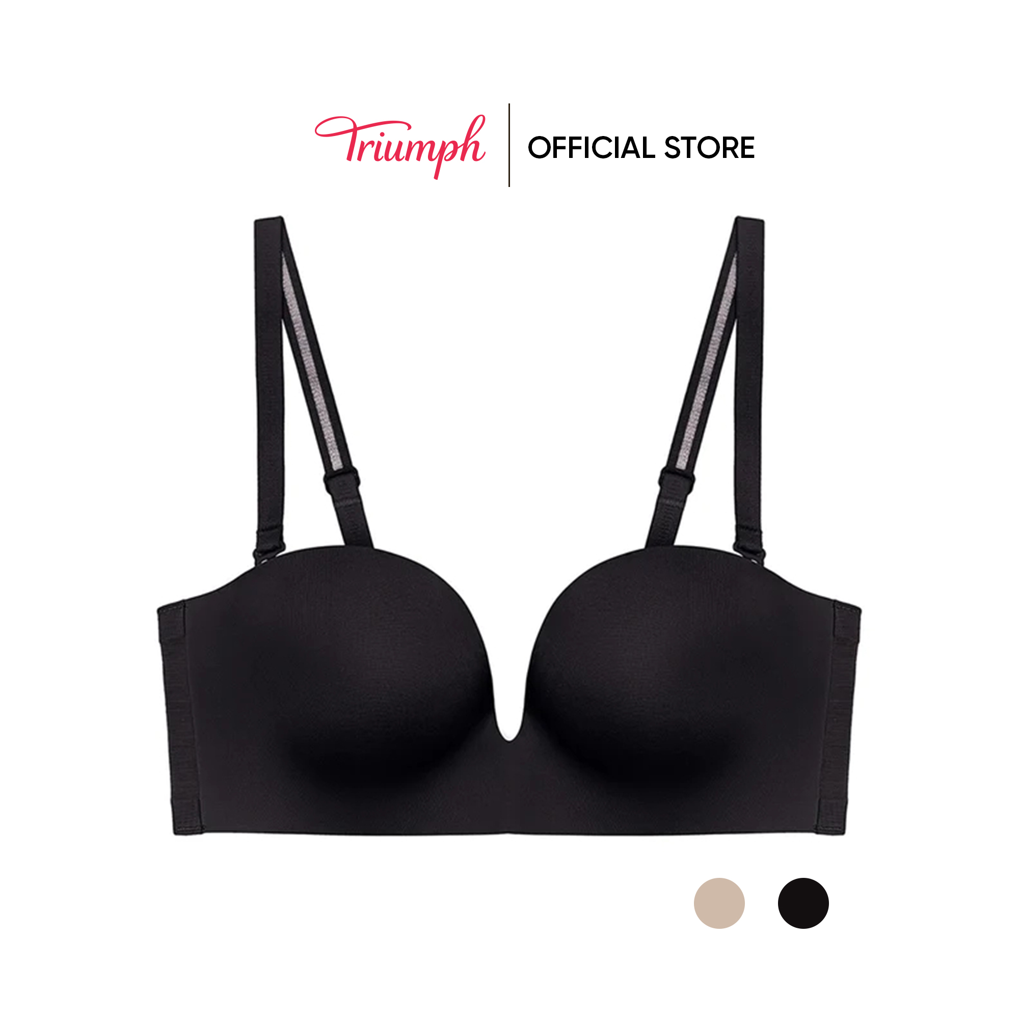 Áo Lót Triumph Invisible Inside-Out HUD Không Gọng Mút Nâng Dây Tháo Rời