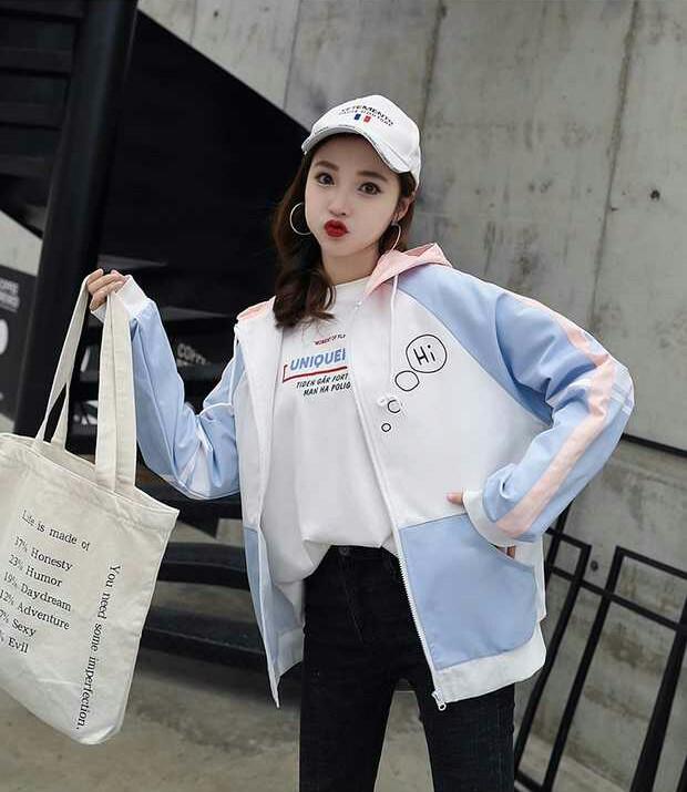 [A1] ÁO GIÓ NỮ 'HI 2 2 2' SIÊU CUTE - Áo khoác chống nắng nữ - Áo khoác nữ - Áo khoác dù - Áo khoát nữ - Áo khoác dù nữ hàn quốc - Áo khoác gió nữ - Áo khoác nữ đẹp có nón