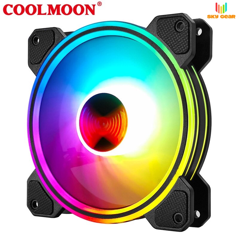 [HCM]Quạt tản nhiệt Coolmoon Light X -Đồng bộ hub Coolmoon